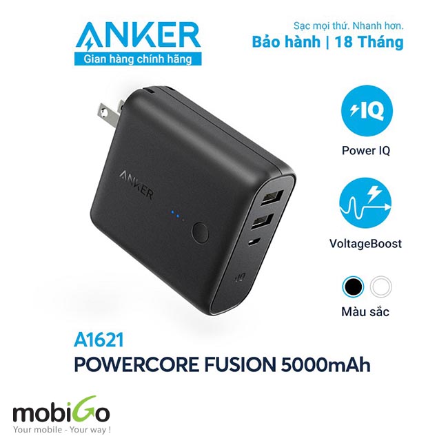 Pin sạc dự phòng Anker A1621 5.000mAh